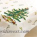 Christmas PVC Embroidery Xmas Table Runner Satin Tablecloth Christmas Tree Bells Santa Claus Snowman Table Cloth Covers ali-15421435